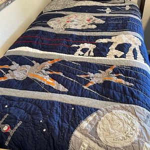 Pottery Barn Star Wars Twin quilt and sham
